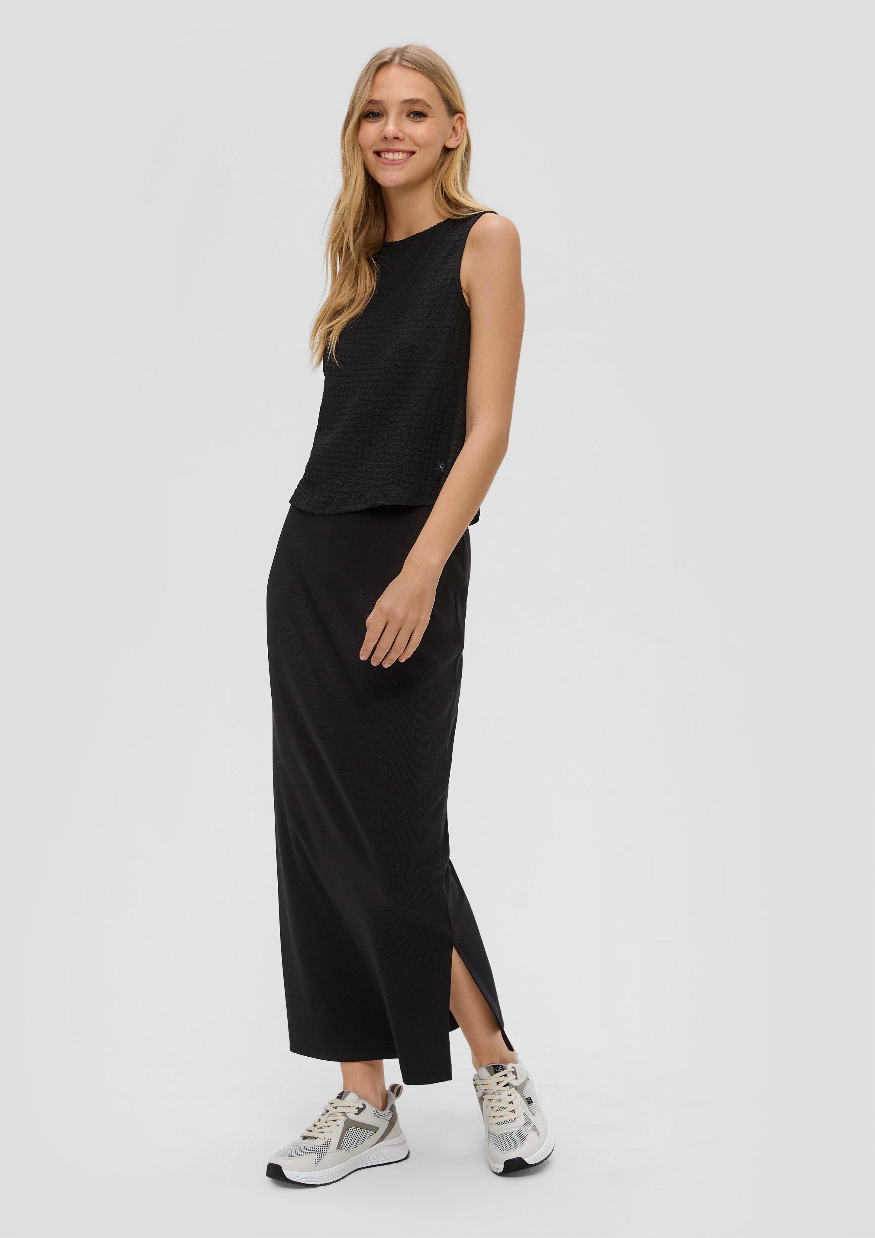Ärmelloses Top aus Jacquard  2144059-9999