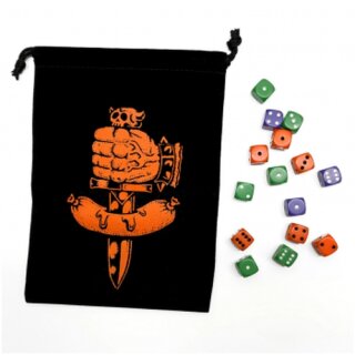 Dungeon Degenerates Dice Bag and Dice