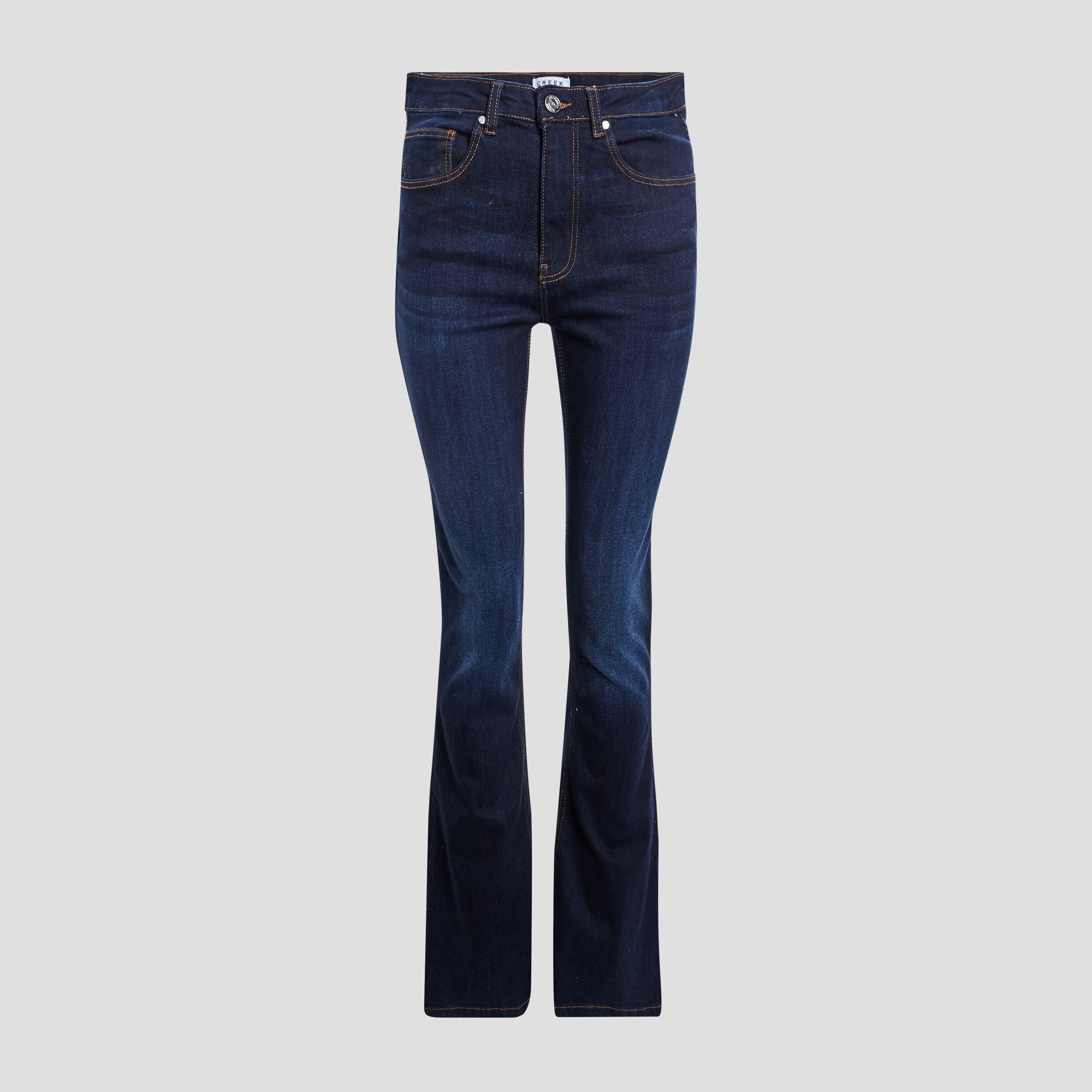 Jeans flare Creeks denim brut femme | La Halle