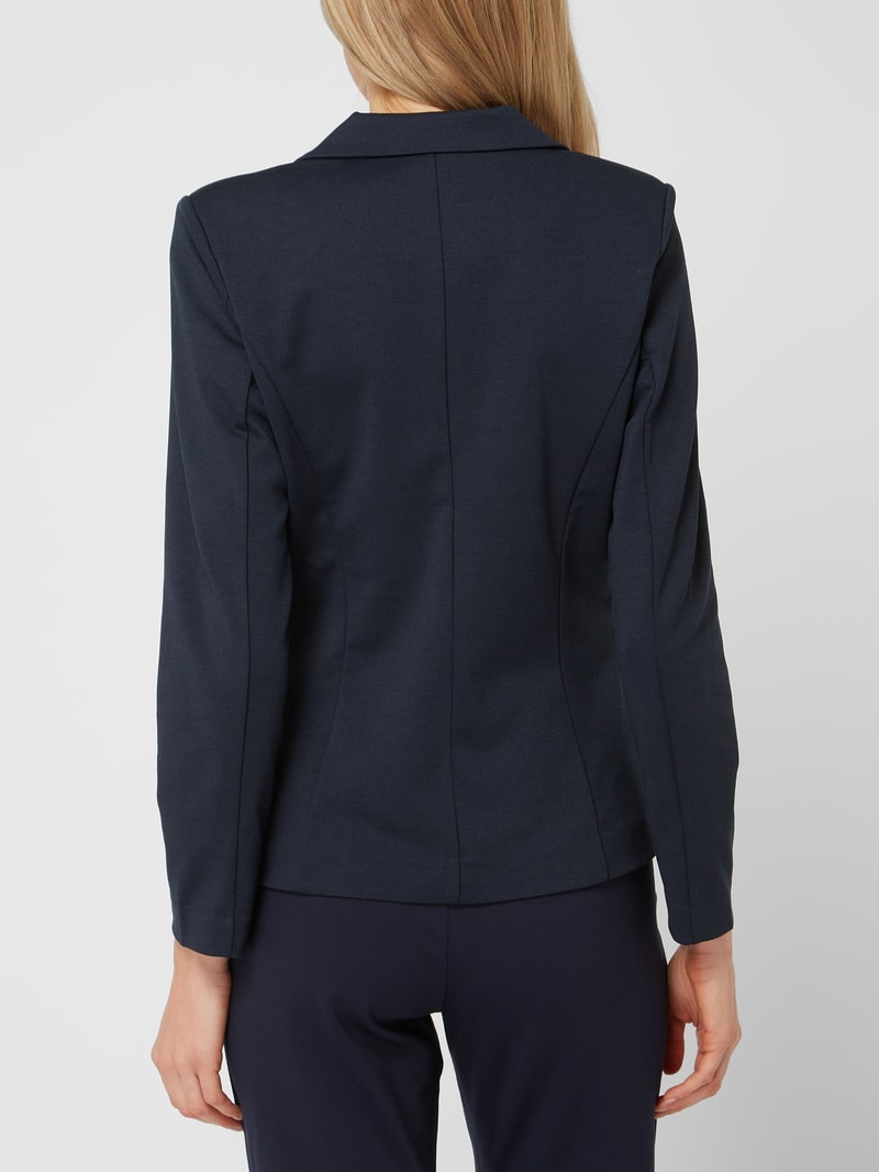 Blazer mit Reverskragen in marineblau