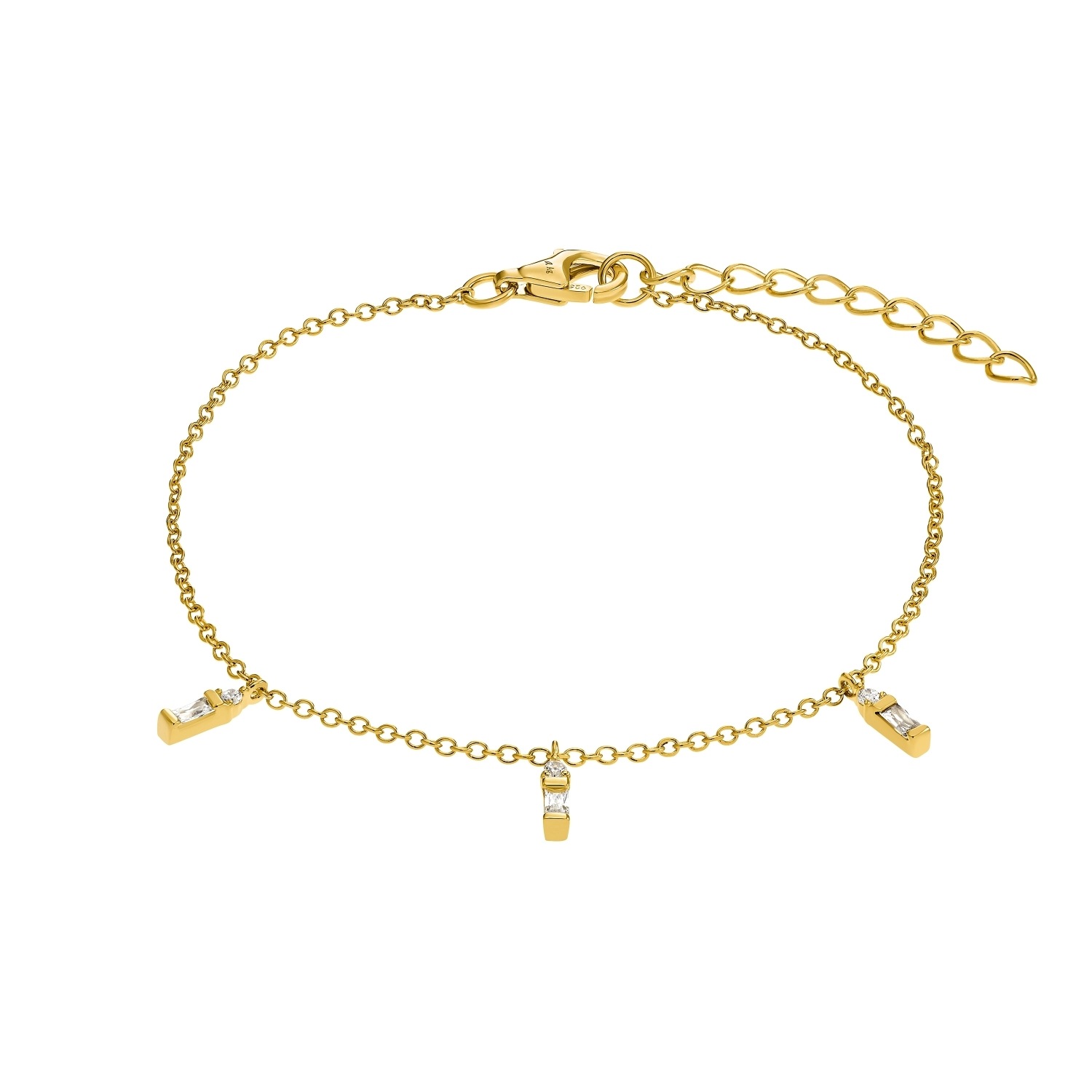 Armband für Damen. 925 Sterling Silber. Zirkonia synth.