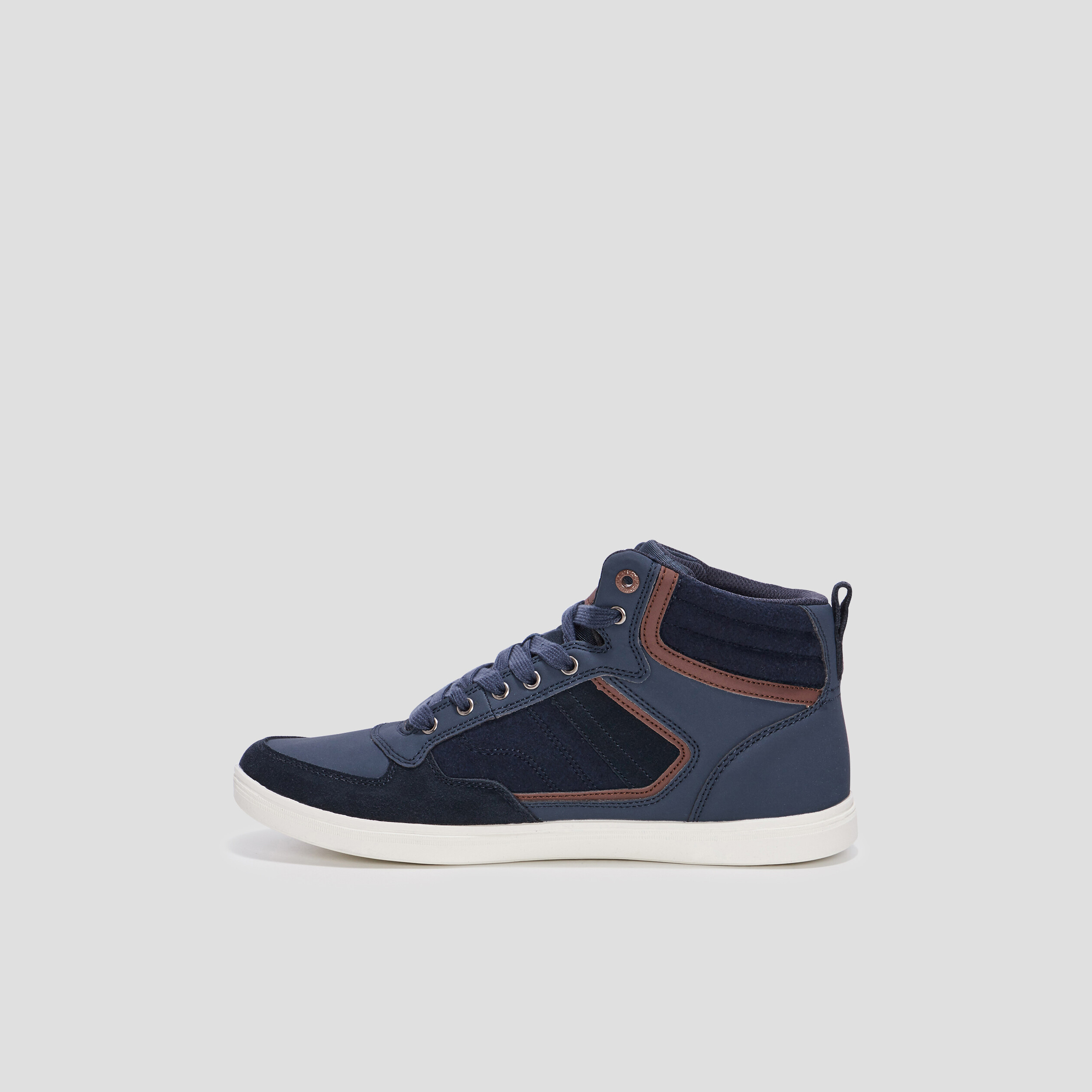 Baskets montantes Creeks bleu homme | La Halle