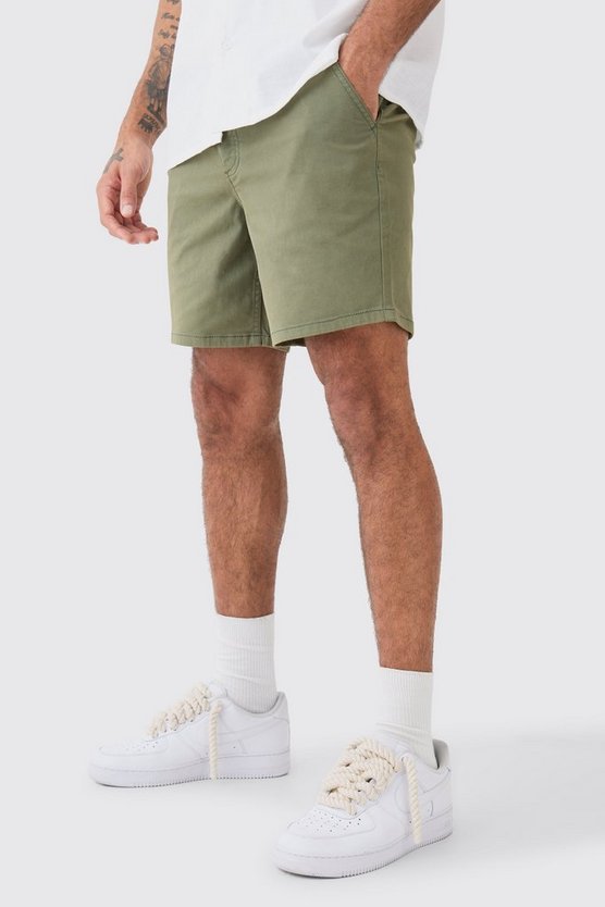 Skinny Chino-Shorts