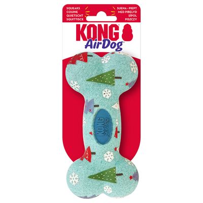 KONG Holiday AirDog® Squeaker Knochen