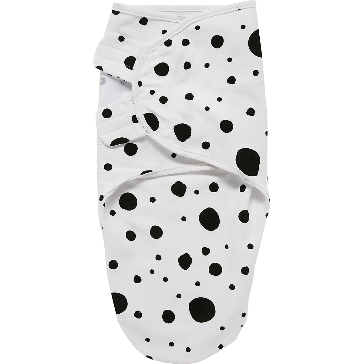 Einschlagdecke SwaddleMeyco Dots, 0 - 3 Monate, schwarz