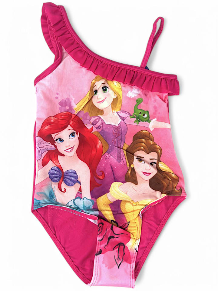 Disney Princess Badeanzug Disney Princess mit Rüschendetails in Dunkelpink günstig kaufen