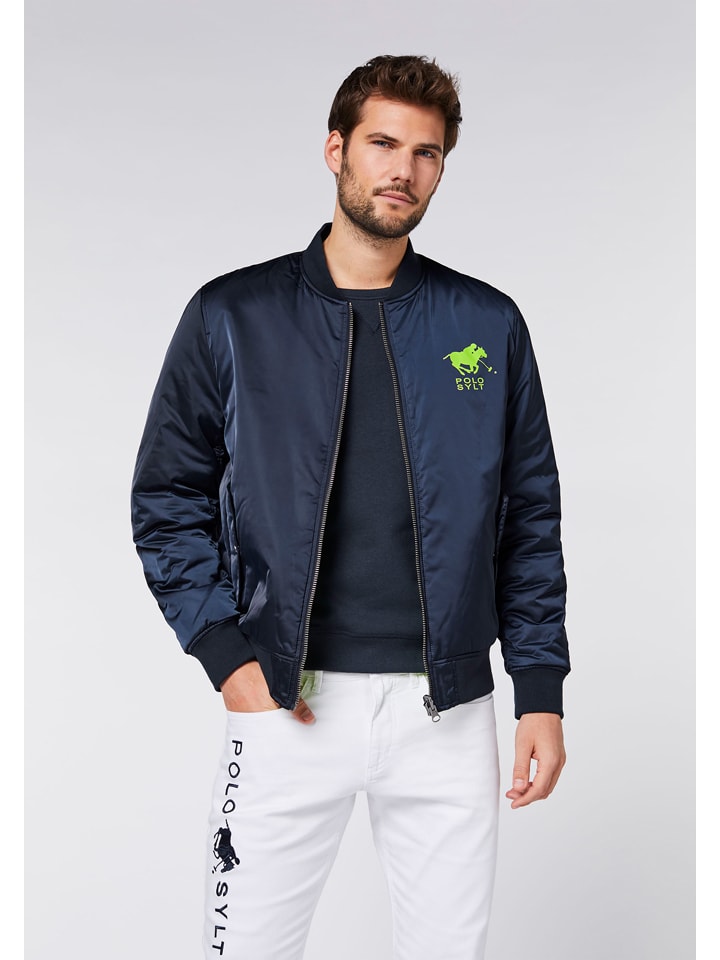 Polo Sylt Wende-Blouson in Dunkelblau/ Grün günstig kaufen