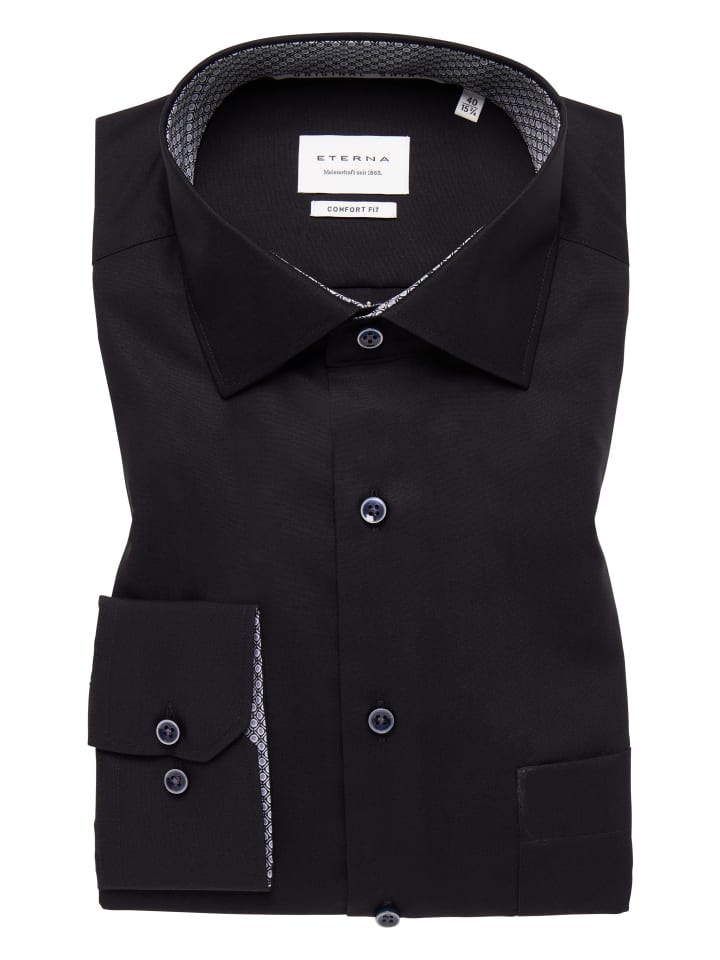 Eterna Hemd COMFORT FIT in schwarz günstig kaufen