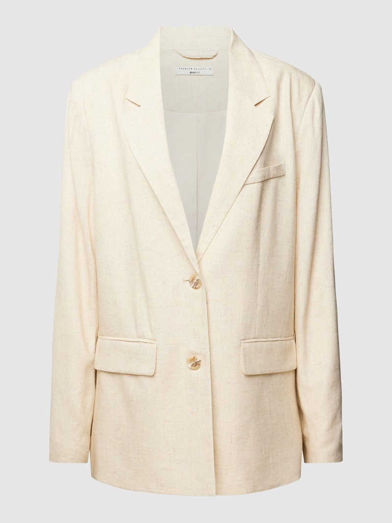 Blazer mit Pattentaschen Modell 'Josie' in beige