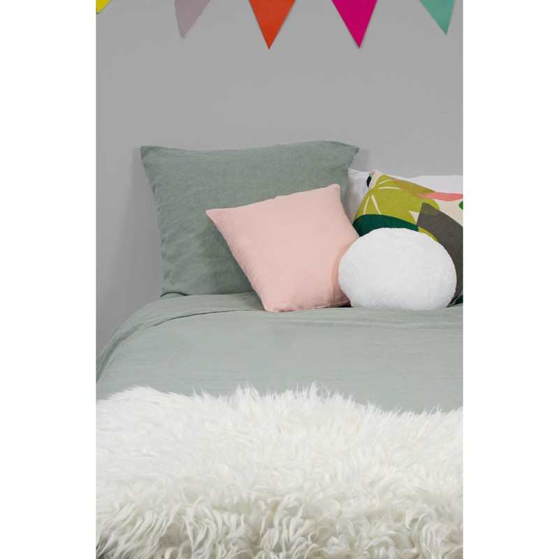 Housse de Couette Enfant en Lin et Coton Bio + taie d'oreiller