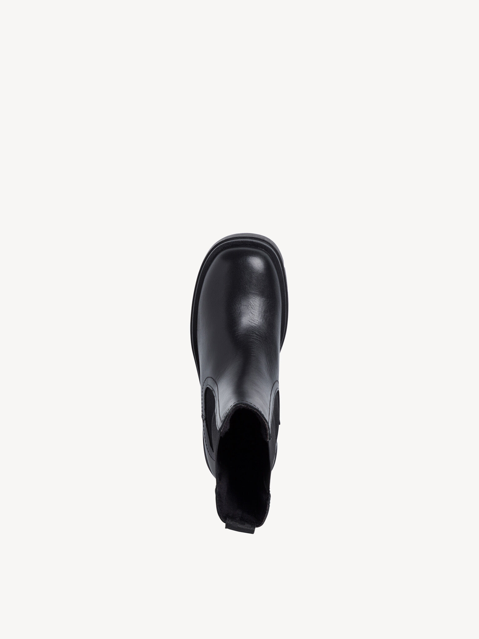 Bottine Chelsea en cuir - noir