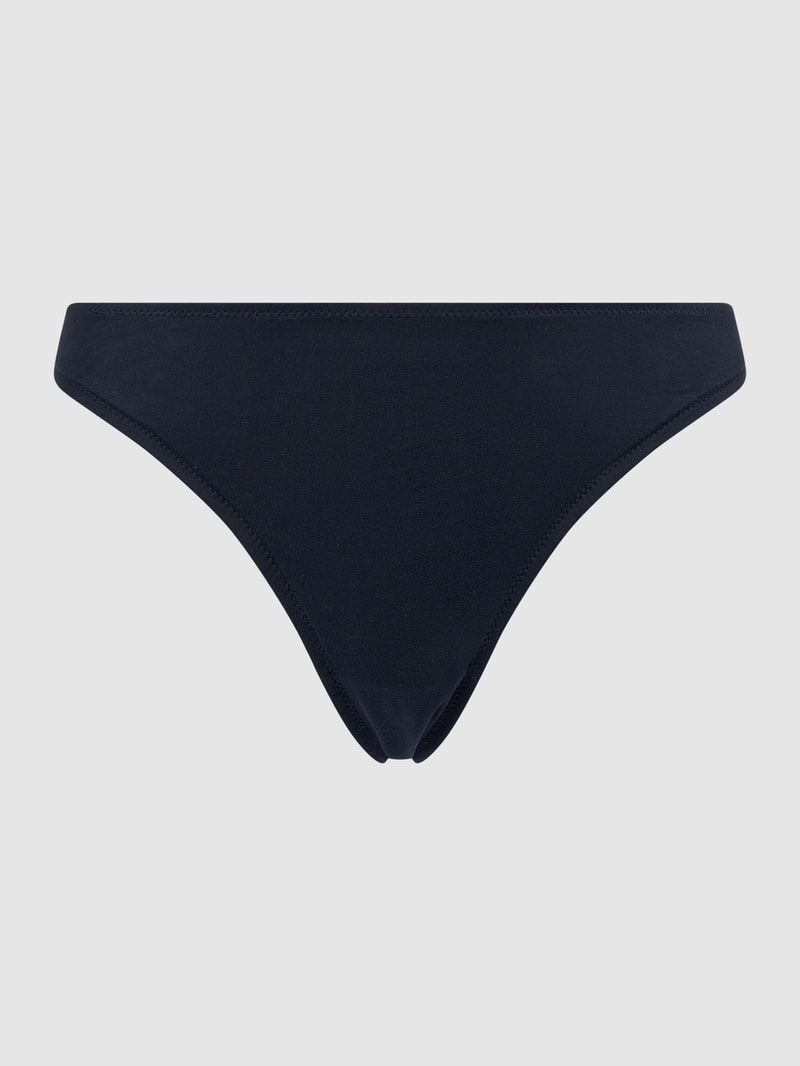 Slip mit Spitzeneinsatz Modell 'INVISIBLE LACE' in marineblau