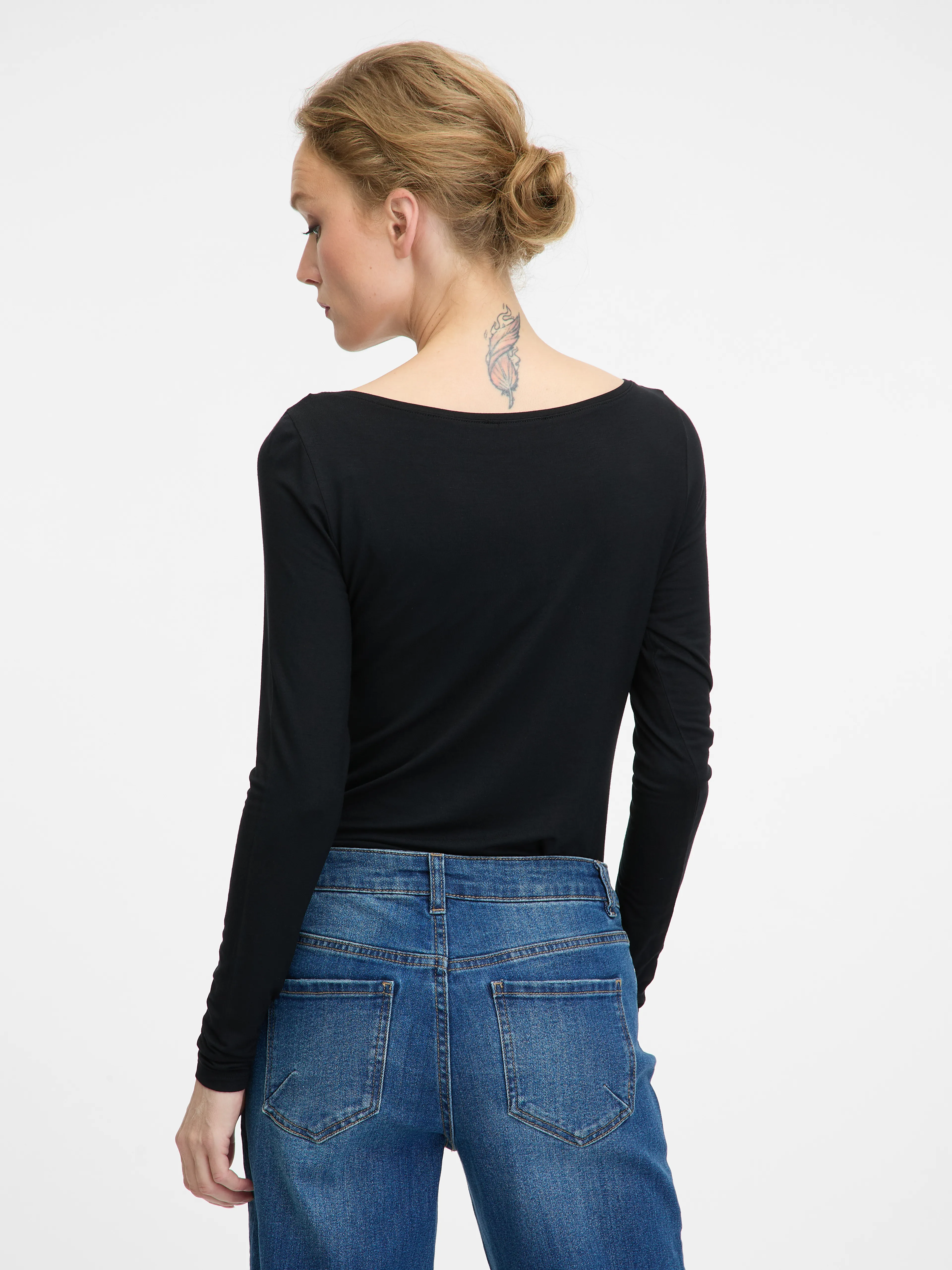 Schwarzes Damen-T-Shirt ORSAY