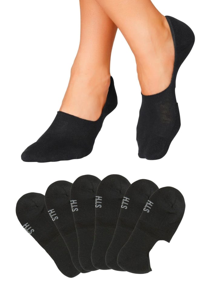 H.I.S Füßlinge in 6x schwarz günstig kaufen