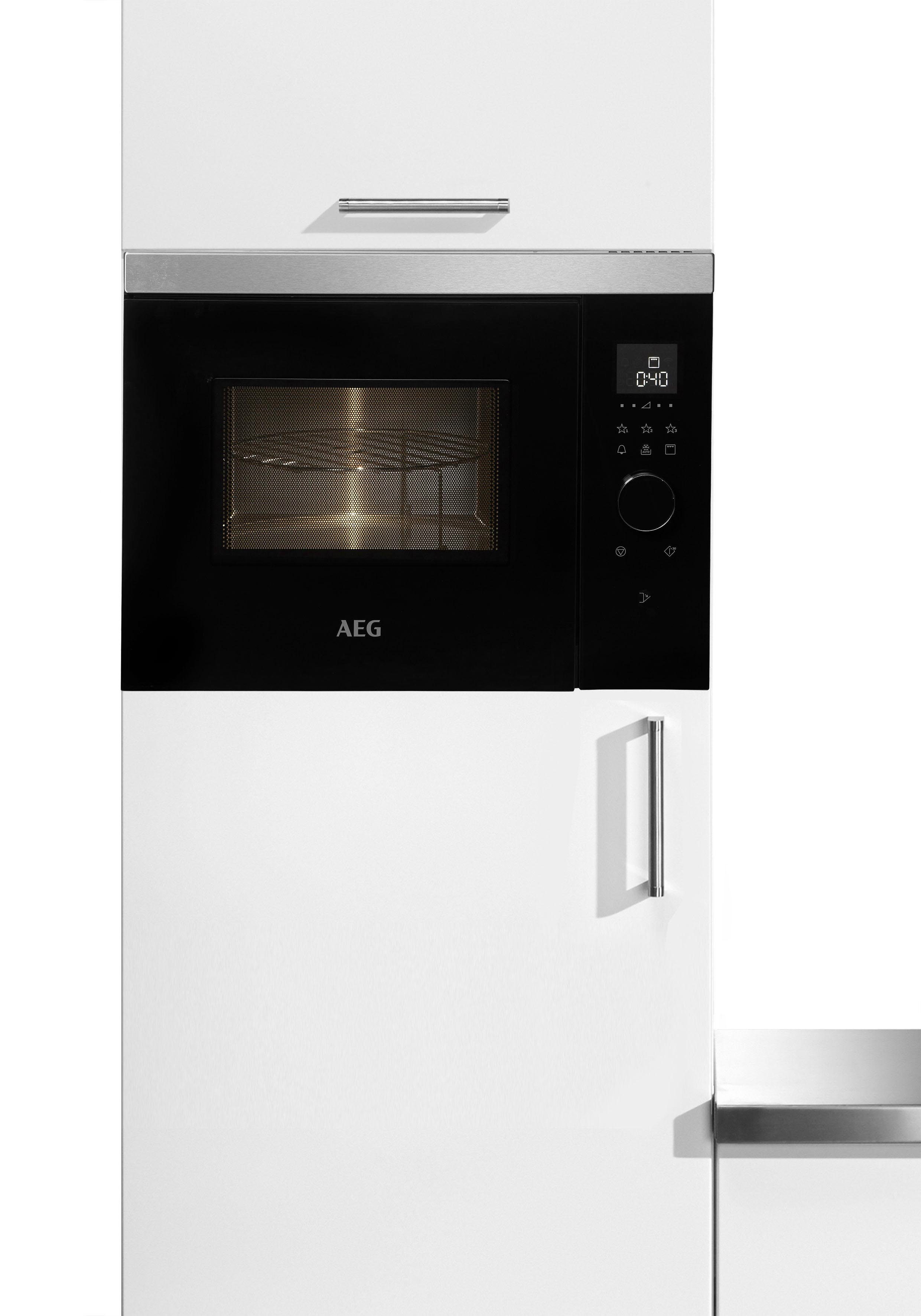 AEG Einbau-Mikrowelle MBB1755DEM, Grill, Mikrowelle, 17 l