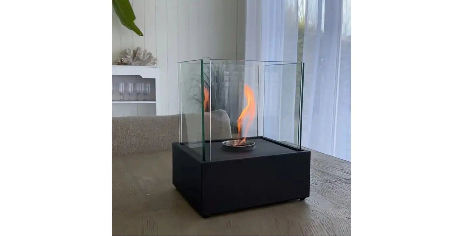 MMXX Feuerschale Tischkamin mit Bio-Ethanol, Tischofen wärmend, indoor & outdoor, wärmend