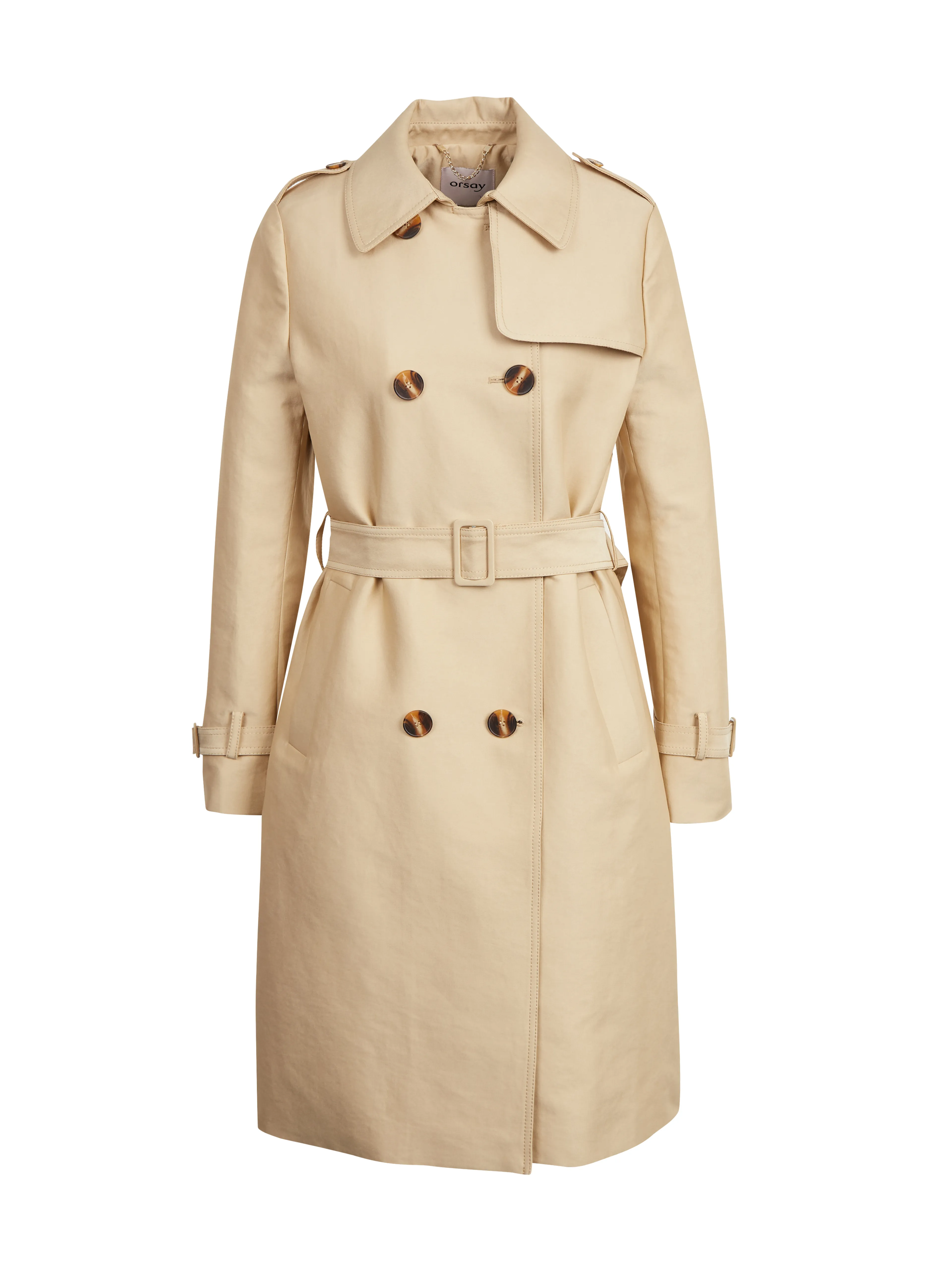 Beigefarbener Damen-Trenchcoat ORSAY