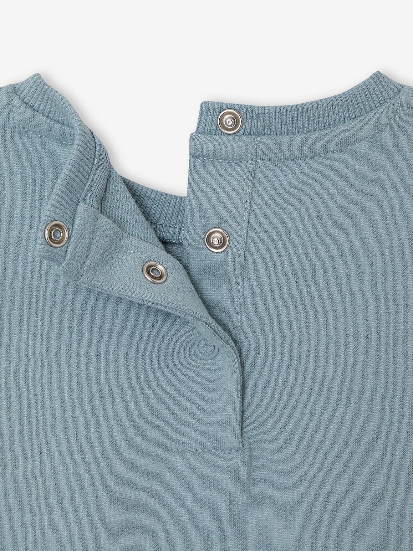 Vertbaudet Baby Sweatshirt mit Recycling-Polyester - graublau