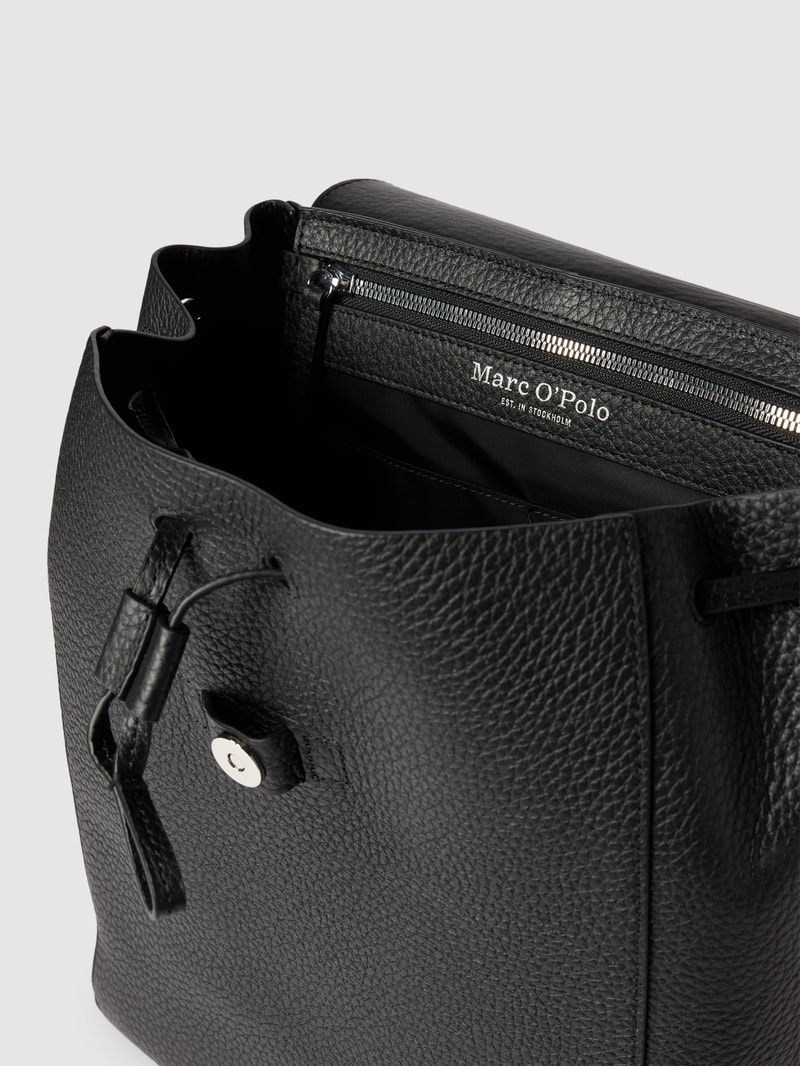 Rucksack mit Label-Print Modell 'MOD BEA' in black
