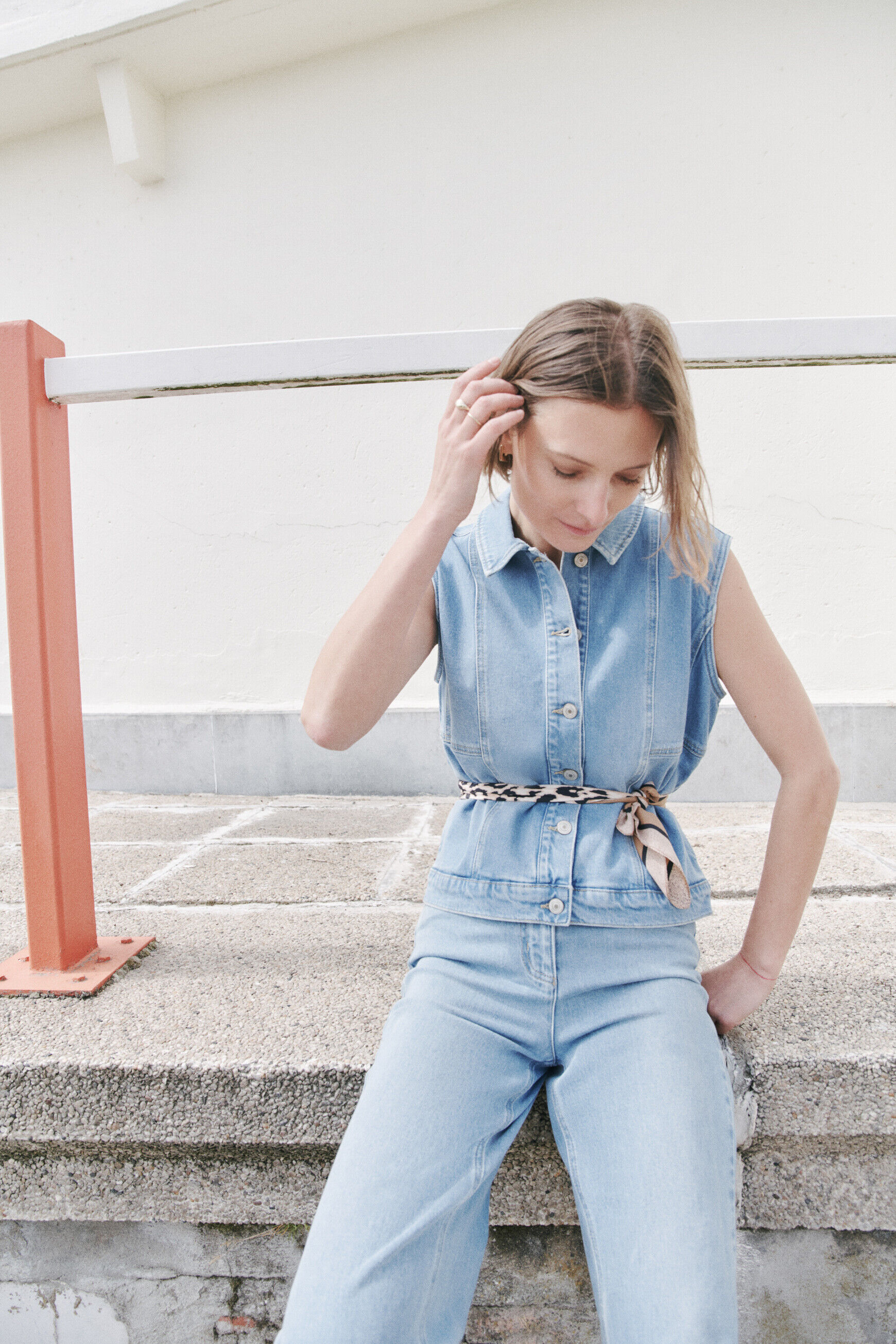 Veste vmolly denim baby bleu femme