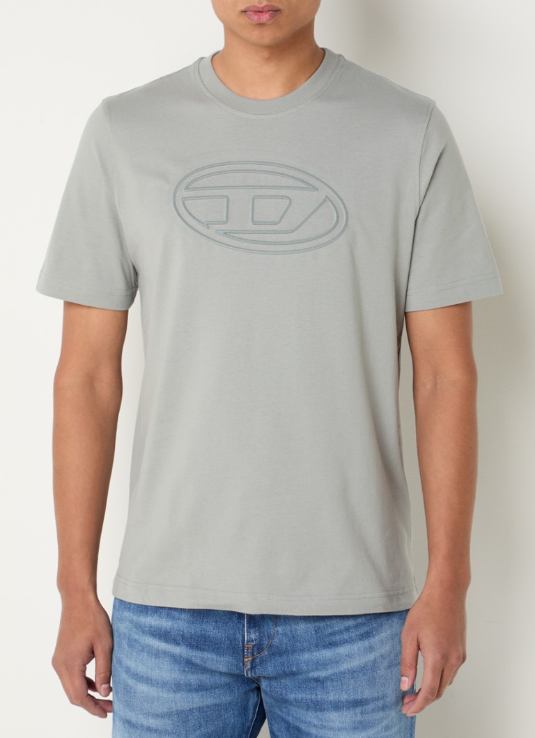 Diesel T-Adjust-Bigoval -t-paita 3D-logolla