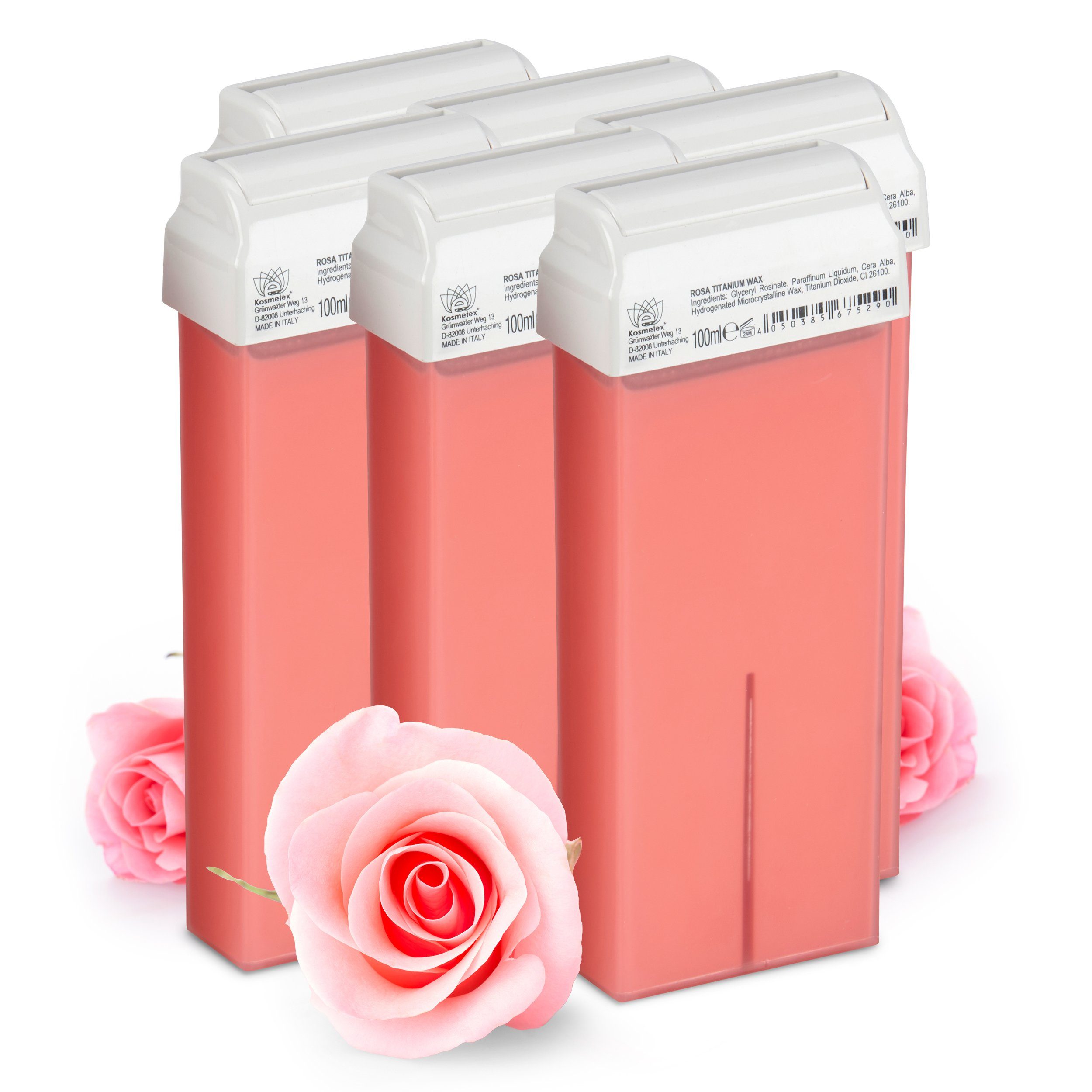 Kosmetex Enthaarungswachs Kosmetex Wachspatrone Rosa, 100ml