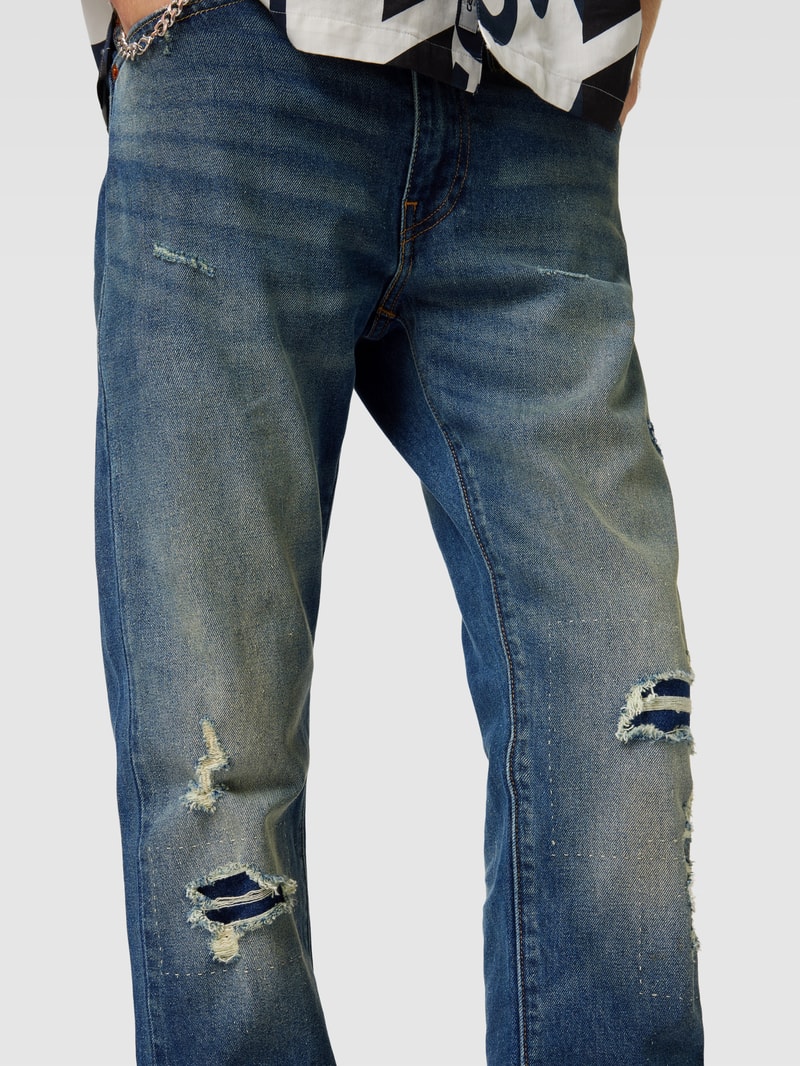 Jeans im Used-Look in jeans