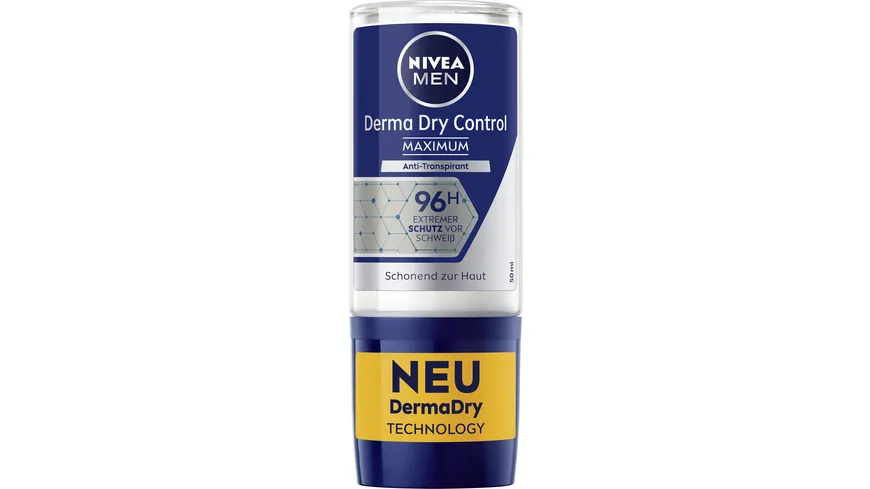 NIVEA MEN Deo Roll-On Derma Dry Con trol Maximum 50 ml