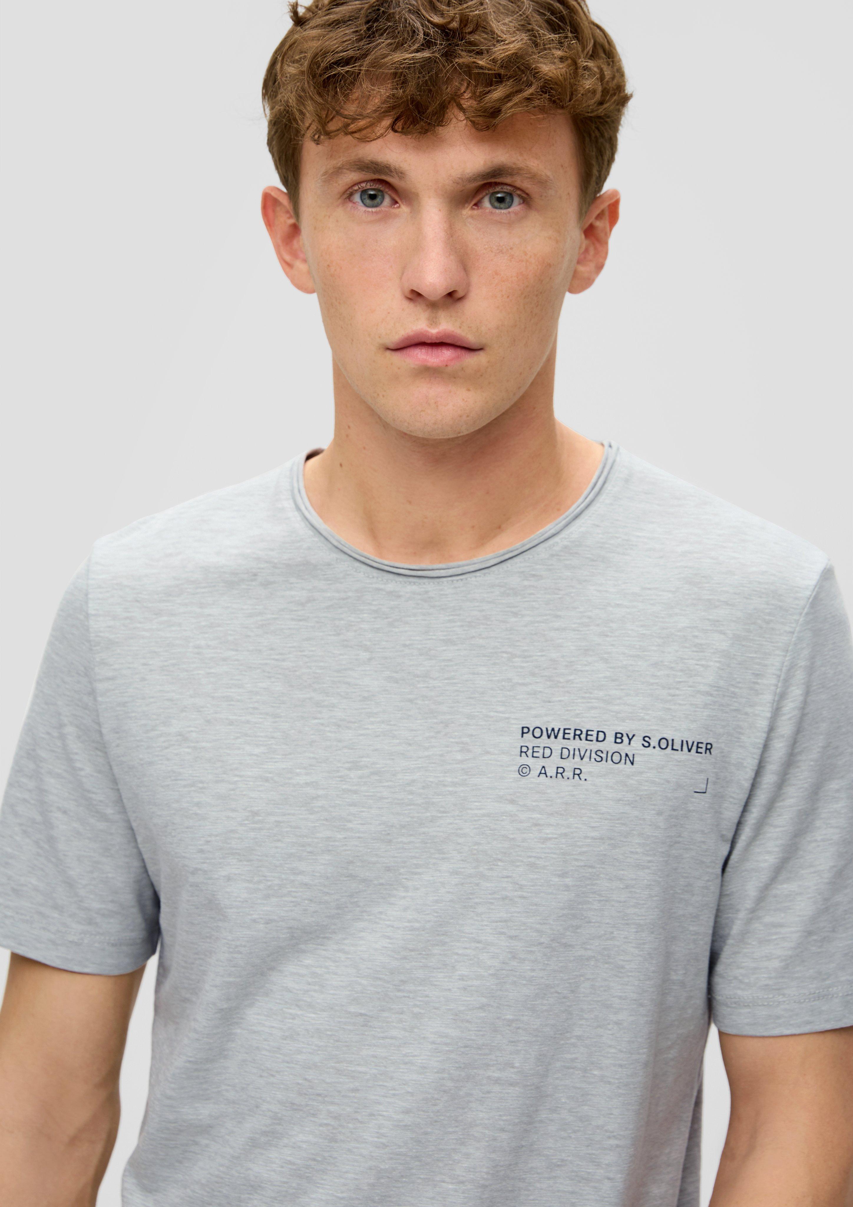 T-Shirt mit Flammgarnstruktur  2141468-9400