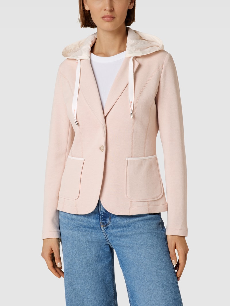 Blazer mit Kapuze in sand