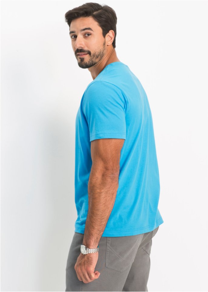 T-Shirt mit V-Ausschnitt (3er Pack)