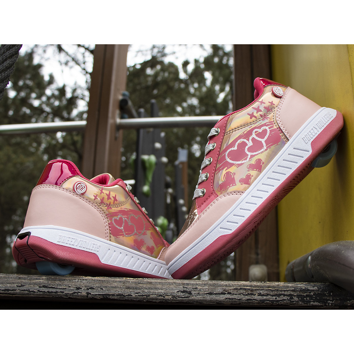 Schuhe mit Rollen 