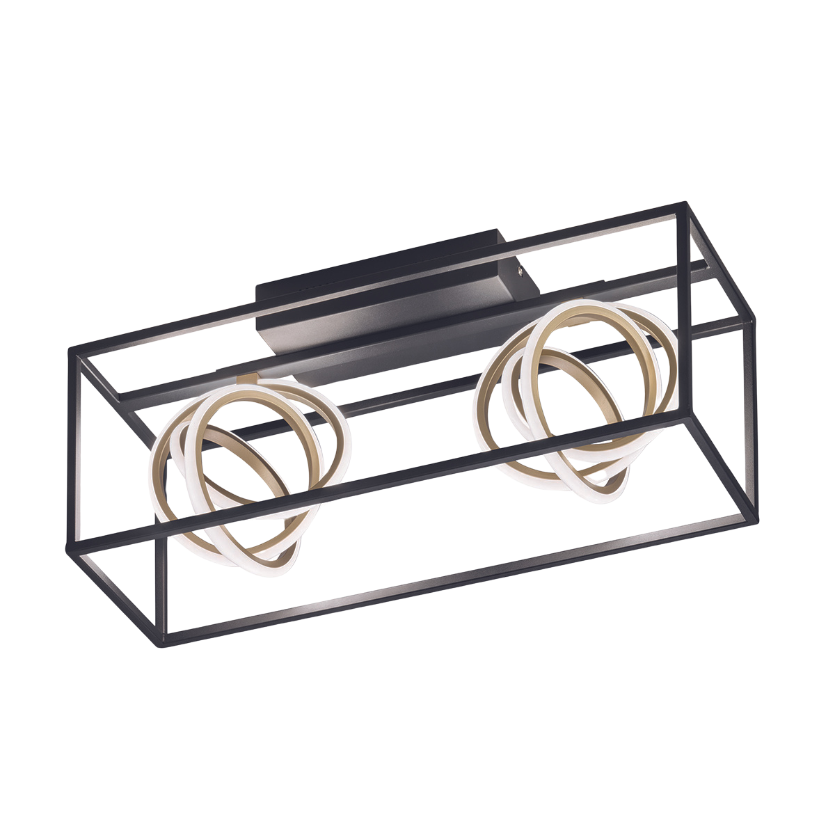 Fischer & Honsel 2-flg LED Deckenleuchte Gisi