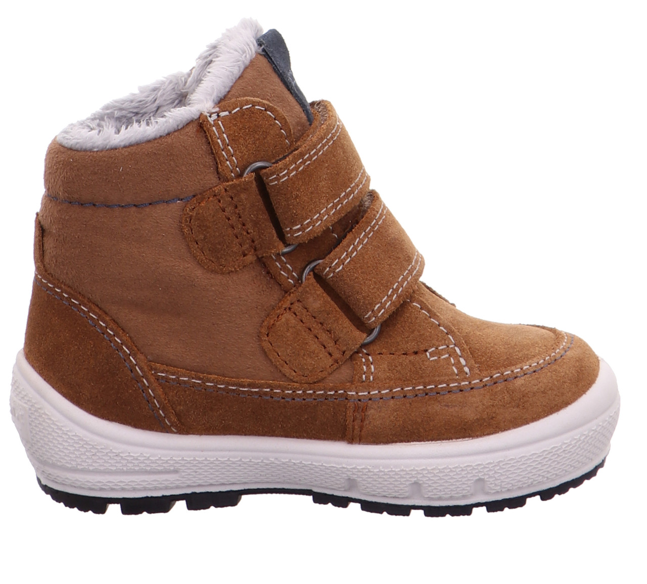 GROOVY - Braun/Blau Boots mit Klettverschluss