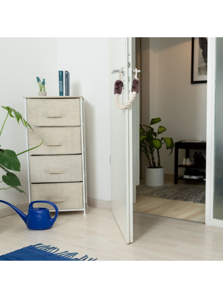 relaxdays 2x Türkordel Klemmschutz in Braun / Beige günstig kaufen onesize