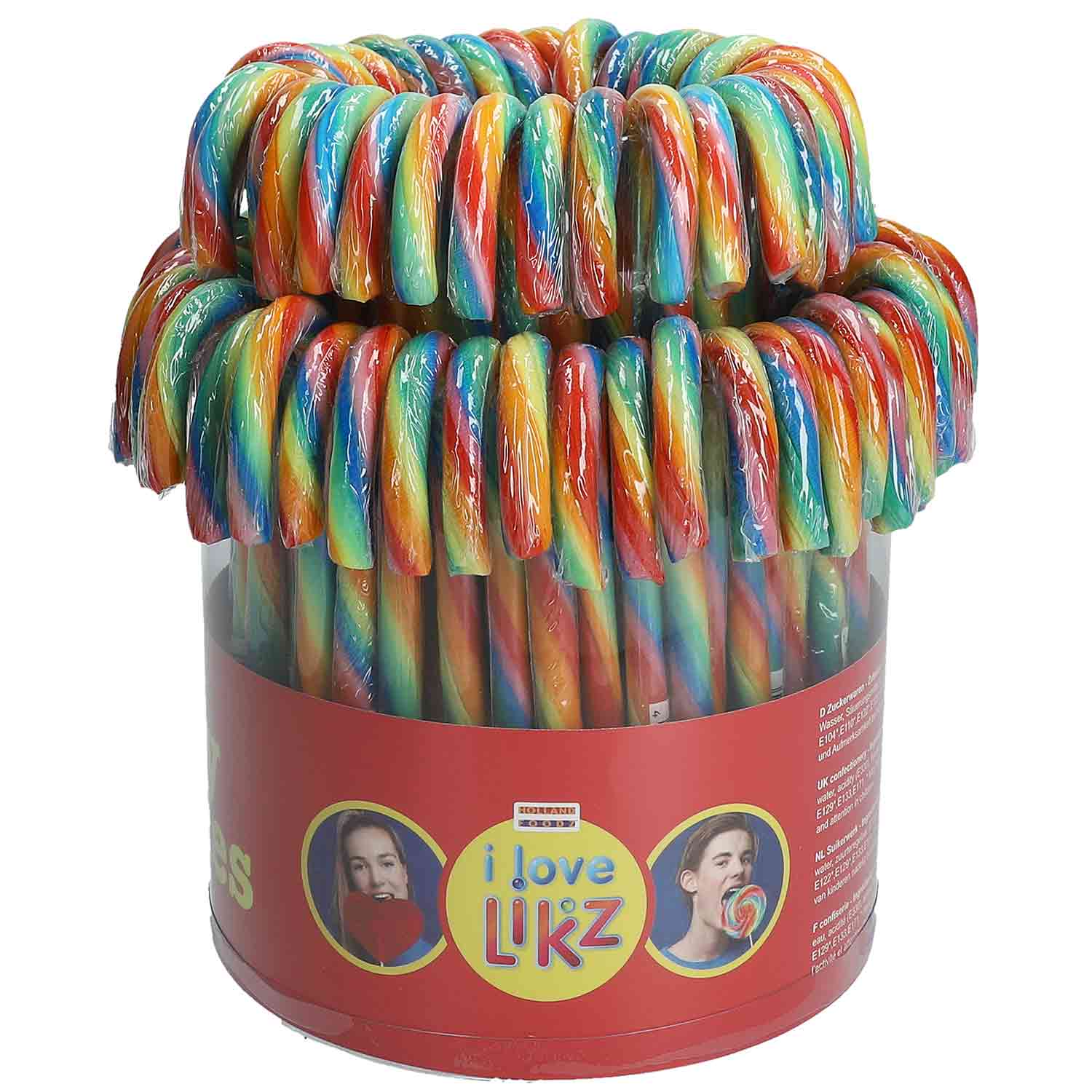 Holland Foodz Zuckerstange 17cm Regenbogen