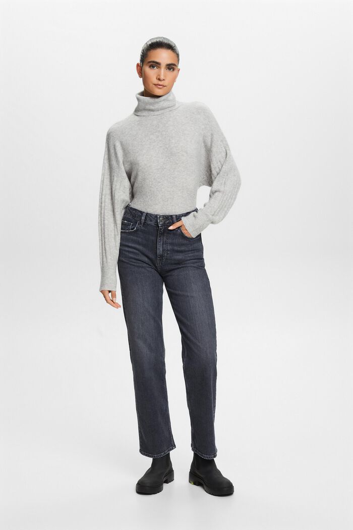 80er-Jeans mit geradem Bein in Knöchellänge
