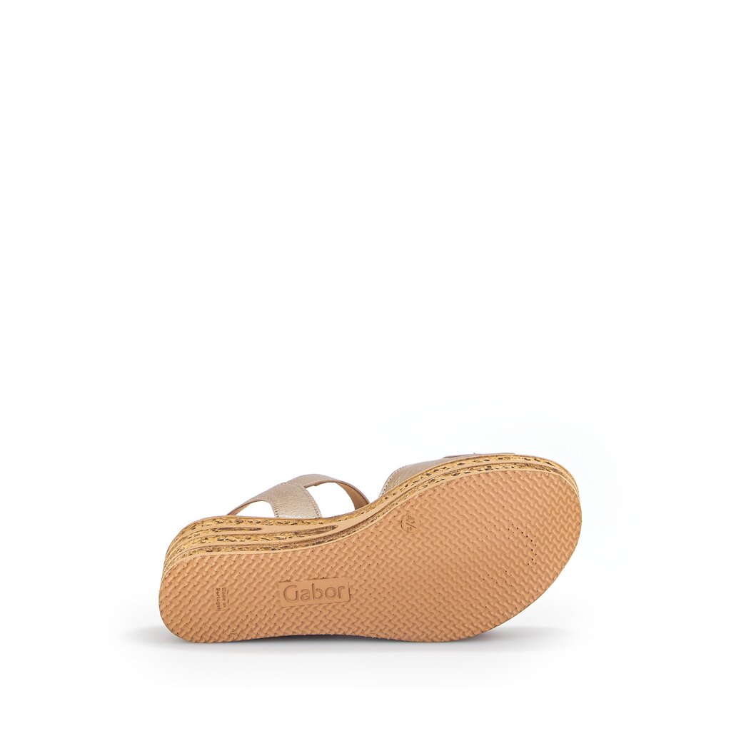 Gabor fashion Keilsandalette gold