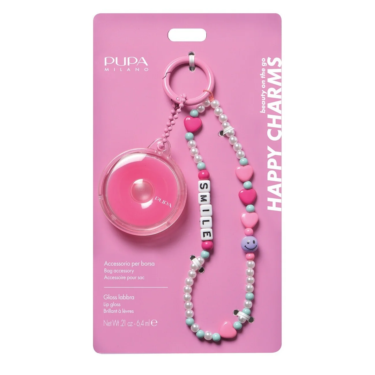 Brillo labial Happy Charms y otros accesorios