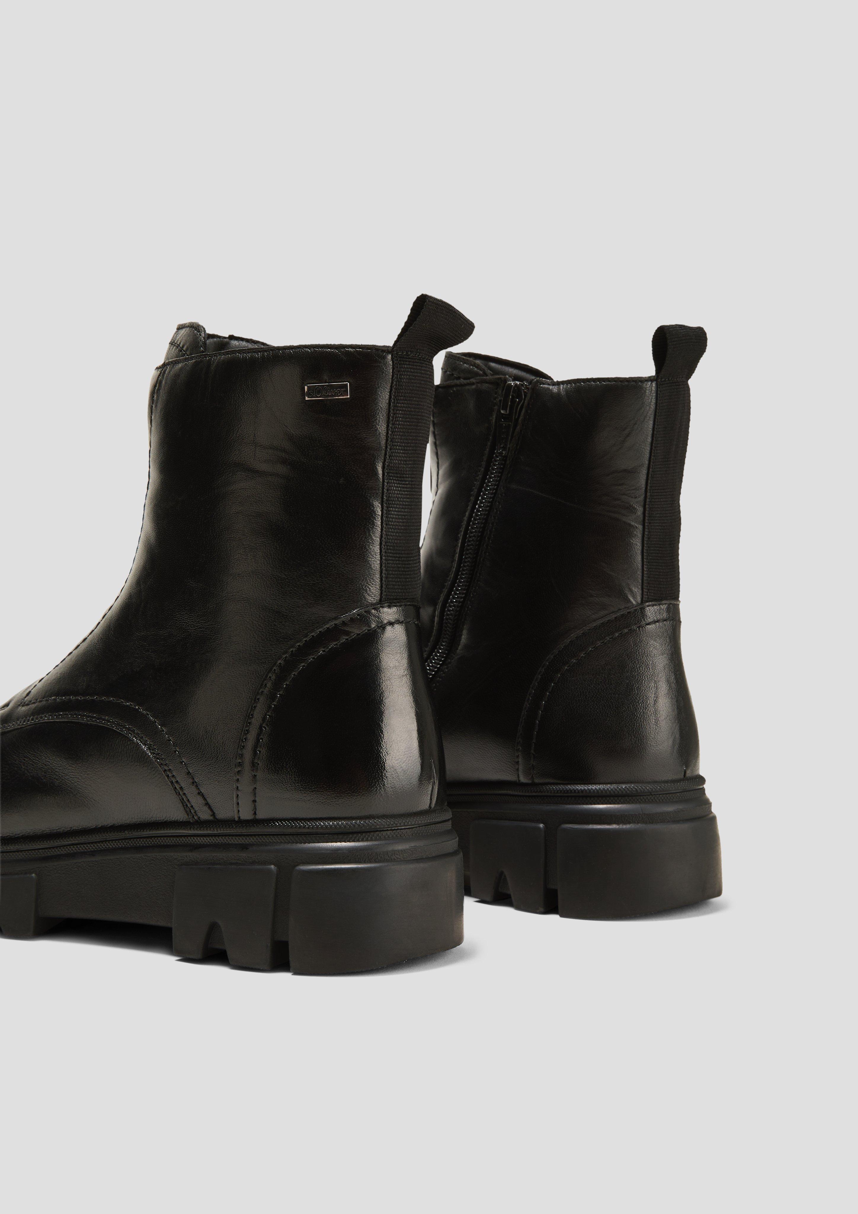 Lederstiefel mit Reißverschluss  6008547-001