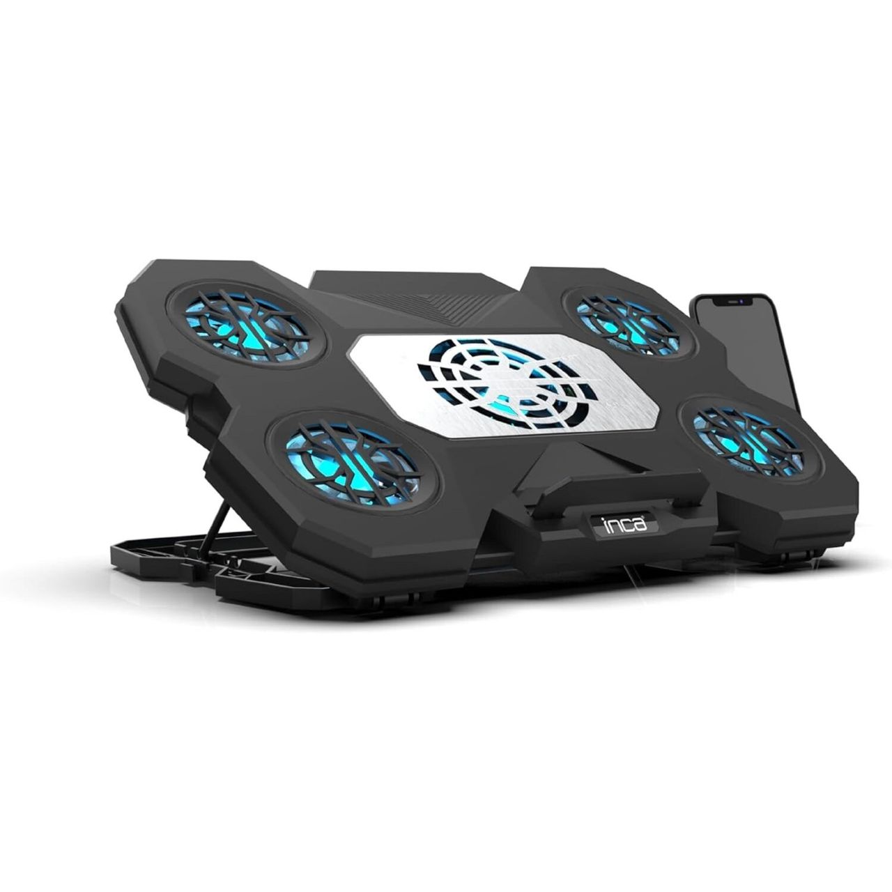 Inca EMPOUSA Gaming Notebook Kühler Laptop-Kühler Notebook-Kühlunterlage INC-614GMS mit Handyhalter