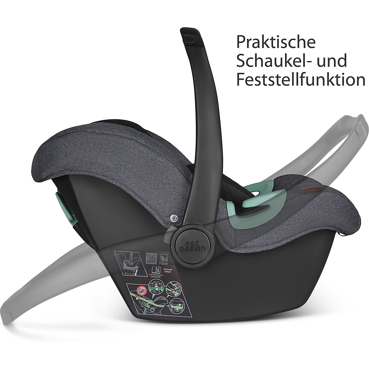 Babyschale Tulip Gruppe 0+, asphalt