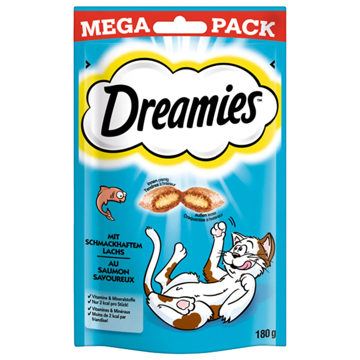 Dreamies Katzensnack Mega Pack mit Lachs 180g kaufen