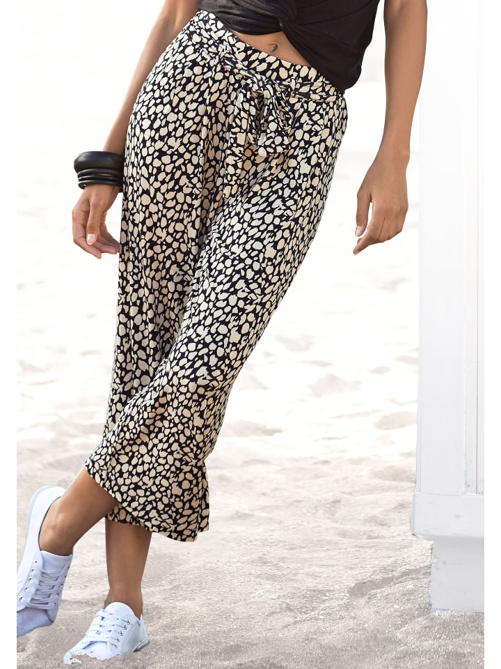 LASCANA Culotte in schwarz-sand-bedruckt günstig kaufen