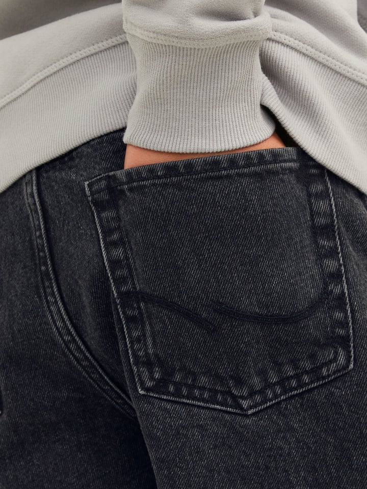 JACK & JONES Junior Jeans Baggy Fit JJIALEX JJORIGINAL MF 823 JNR in black denim günstig kaufen