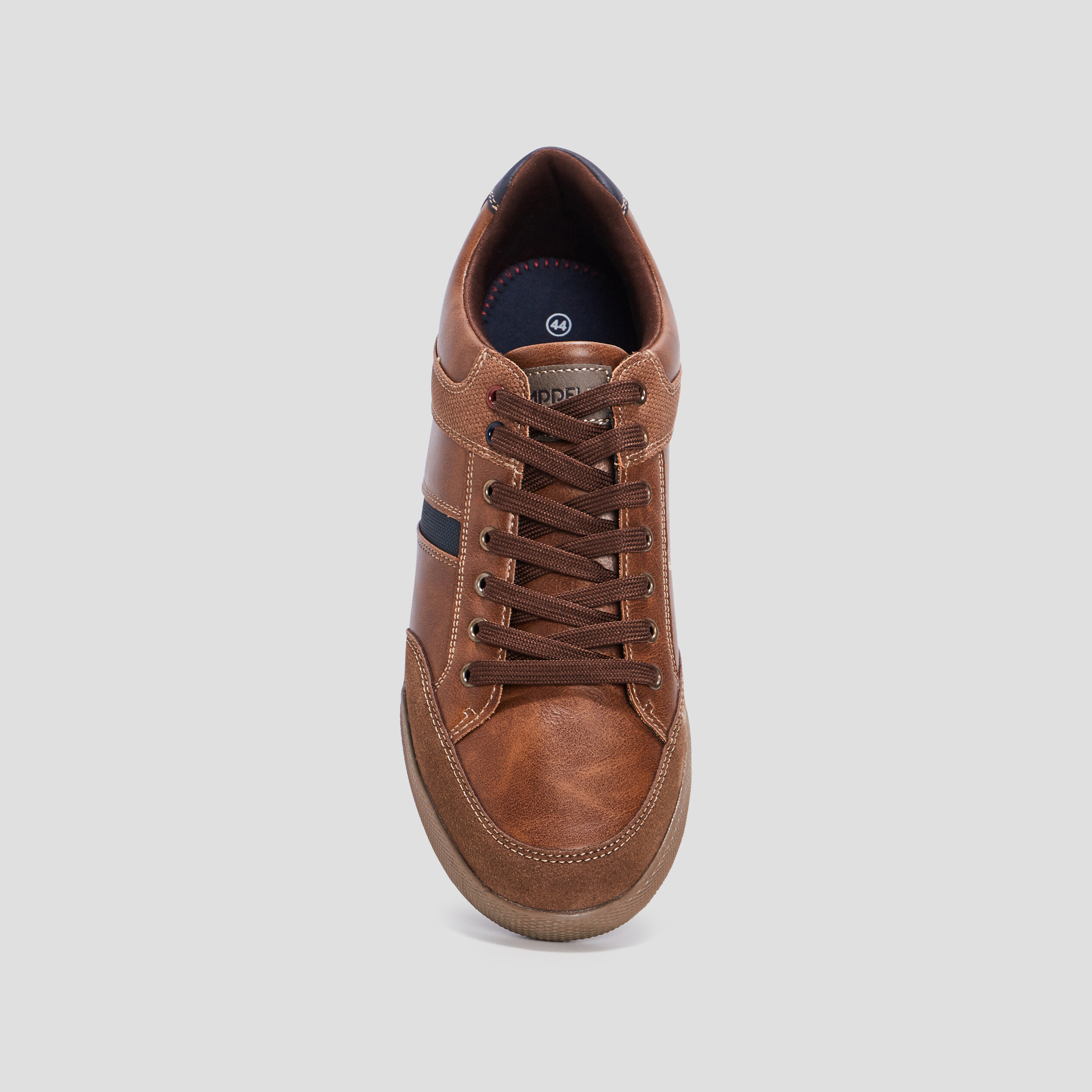 Sneakers plates Trappeur marron homme | La Halle