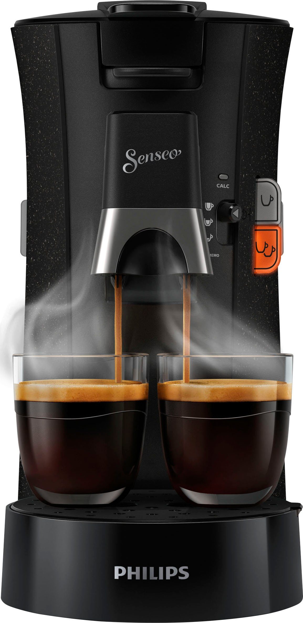 Philips Senseo Kaffeepadmaschine Select ECO CSA240/20, aus 37% recyceltem Plastik, +3 Kaffeespezialitäten, Memo-Funktion, Gratis-Zugaben (Wert €14,-UVP)