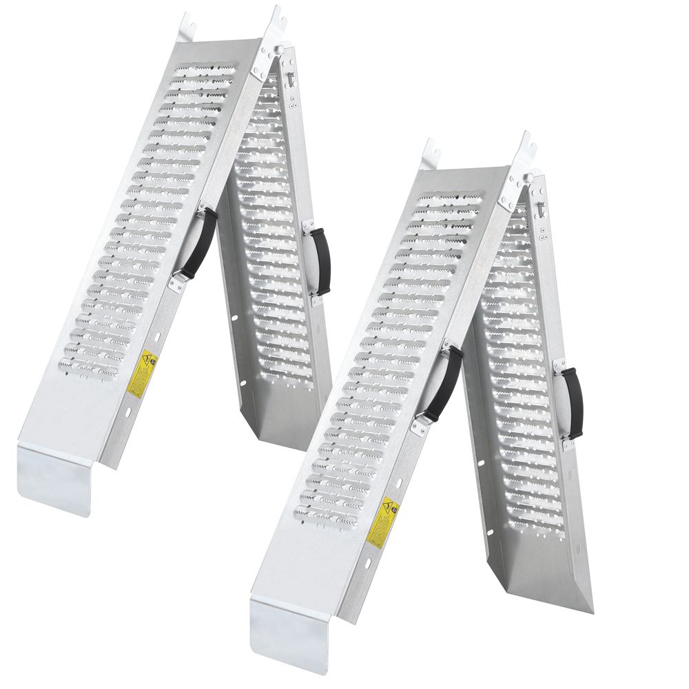 Casaria monzana® Auffahrrampe 400kg klappbar 171x45x23 cm 2er Set