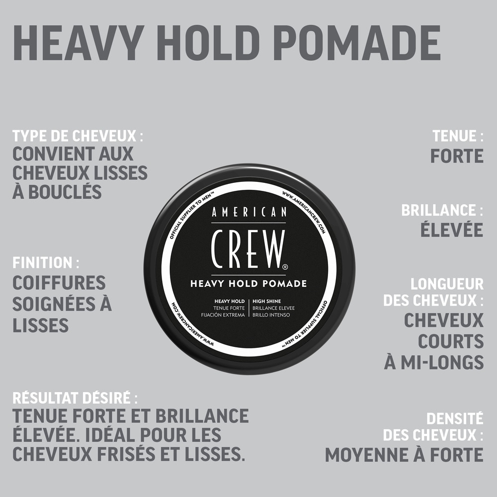 american crew Cire Cheveux, Fixation Forte, BrillanceÉlevée Cire de coiffage