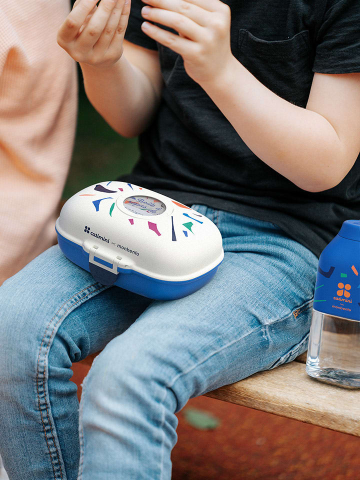 Monbento Snackbox in Weiß/ Blau - 600 ml günstig kaufen onesize